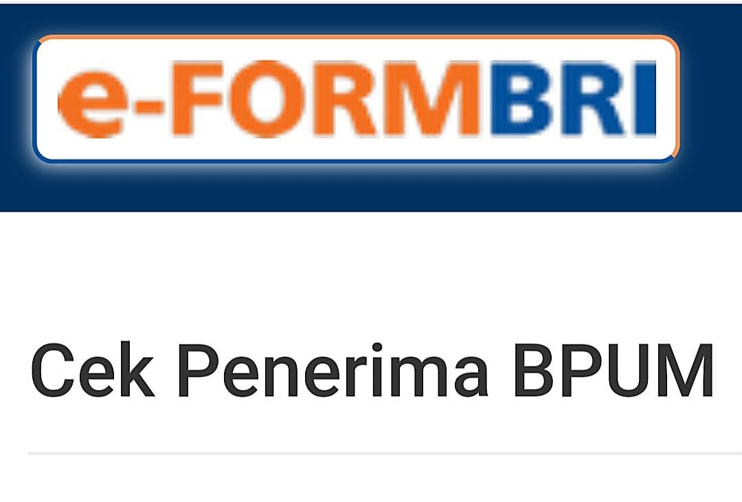 Eform Bni Co Id /Bpum Cek Penerima 2024