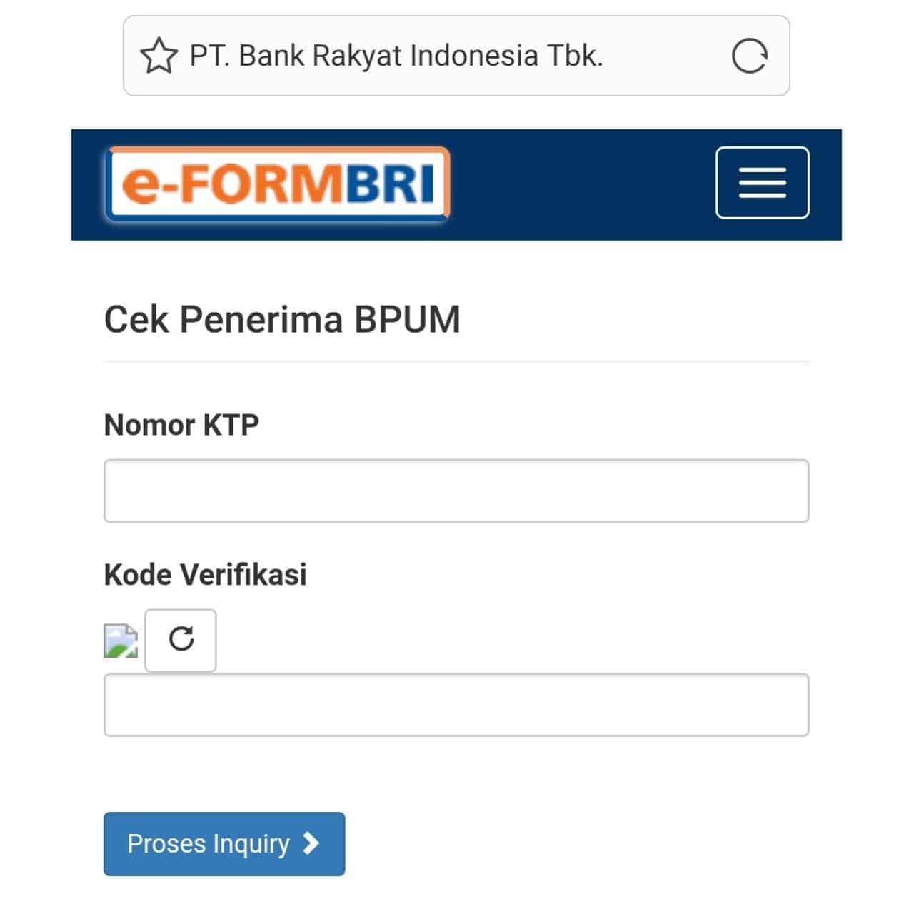 Eform Bri Co Id /Bpuma 2024