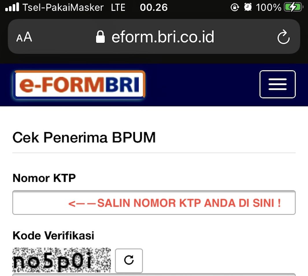 Eform Bri.Co.Id/Bpum Pakai Ktp 2024