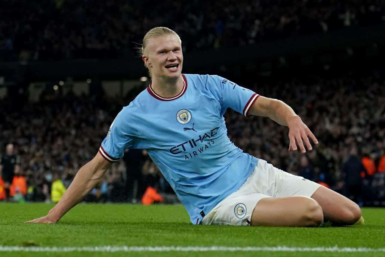 Erling Haaland hattrick di laga Man City vs Slovan Bratislava