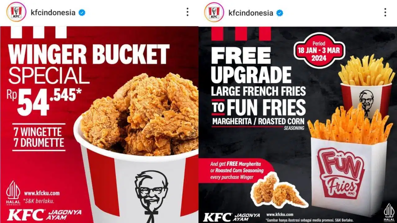 Promo KFC Oktober 2024 untuk menu paket ayam