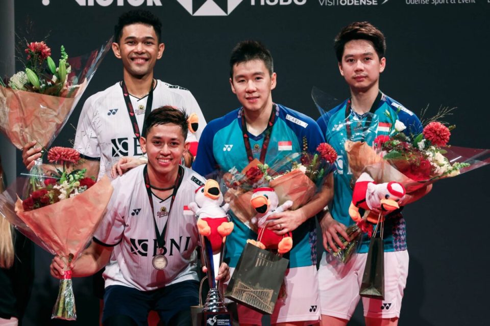 Hasil pertandingan pemain bulu tangkis Indonesia di Denmark Open 2024