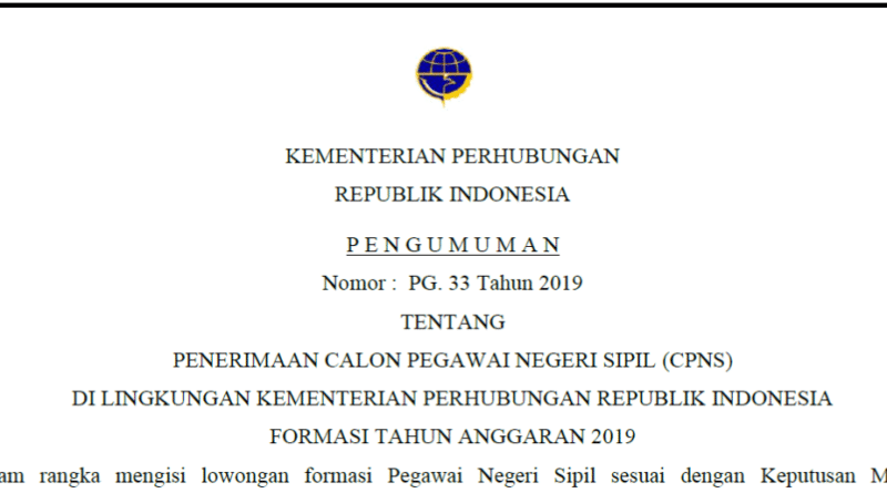 Format Surat Lamaran CPNS Kementerian Perhubungan 2024: Panduan Lengkap dan Contoh