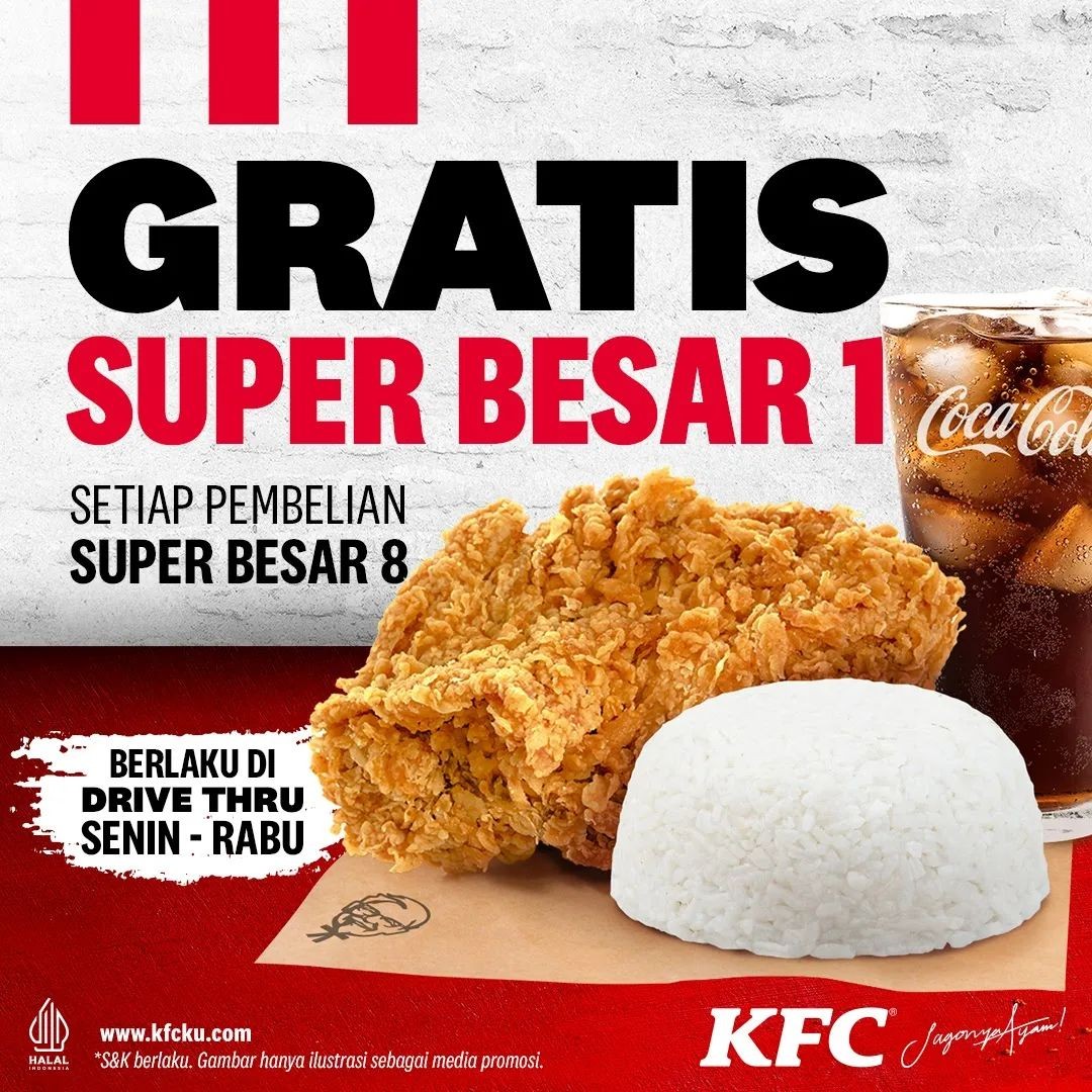 Promo KFC Oktober 2024 untuk makan malam berdua