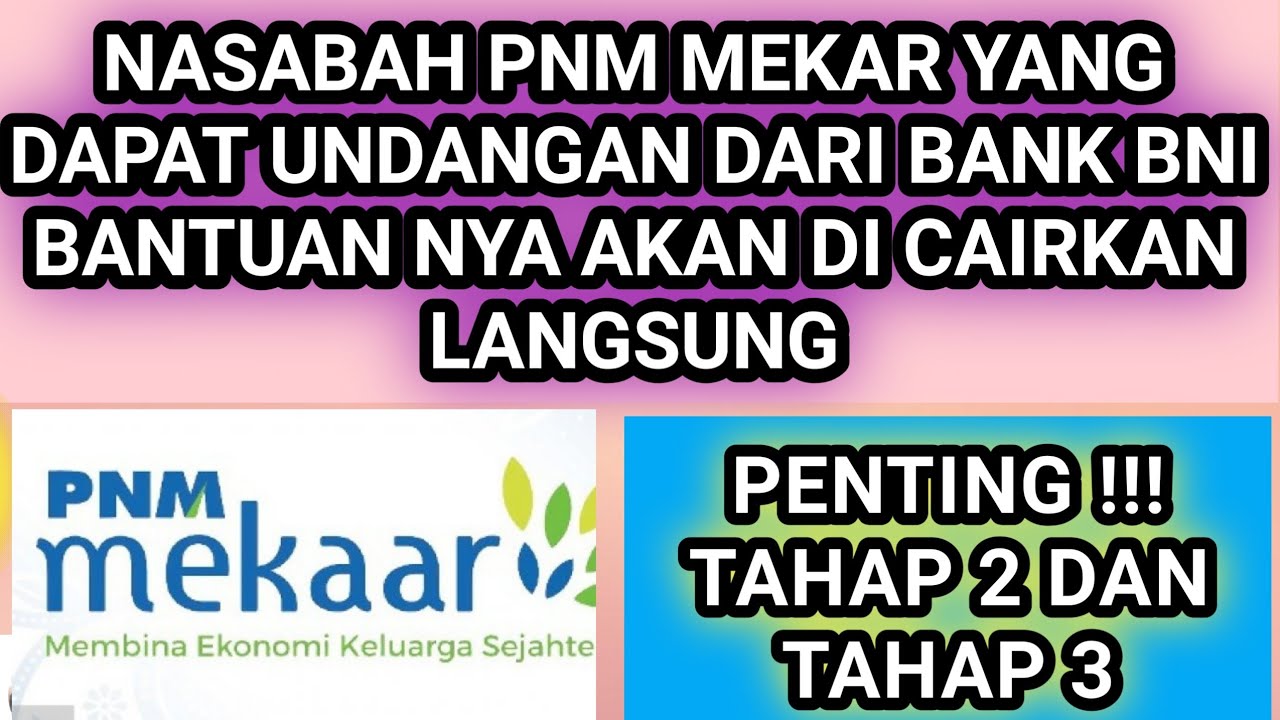 Cara Cek Bantuan Pnm Mekar Bank Bni 2024