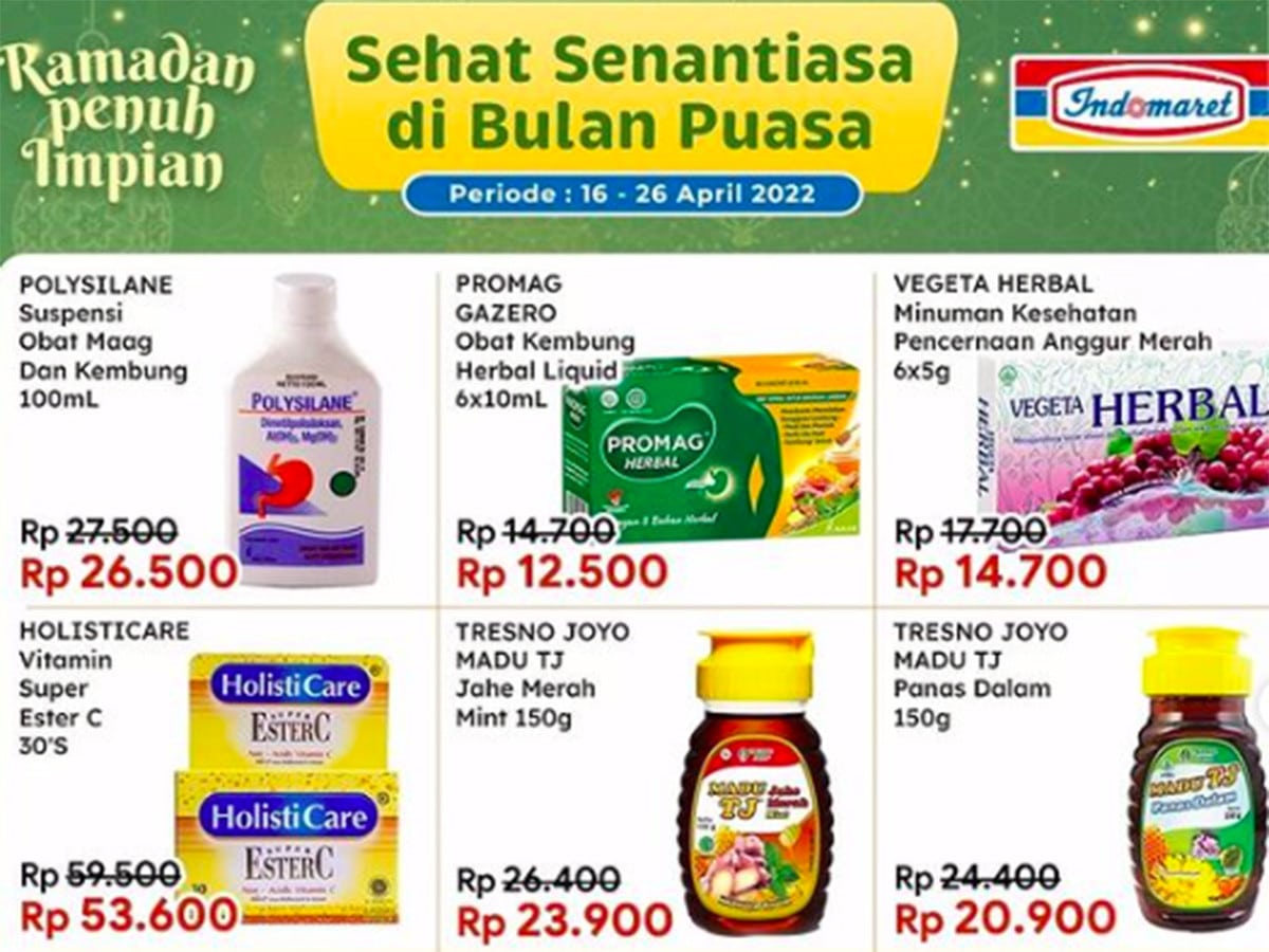 Promo Indomaret 25 Oktober 2024 untuk produk kesehatan dan obat-obatan